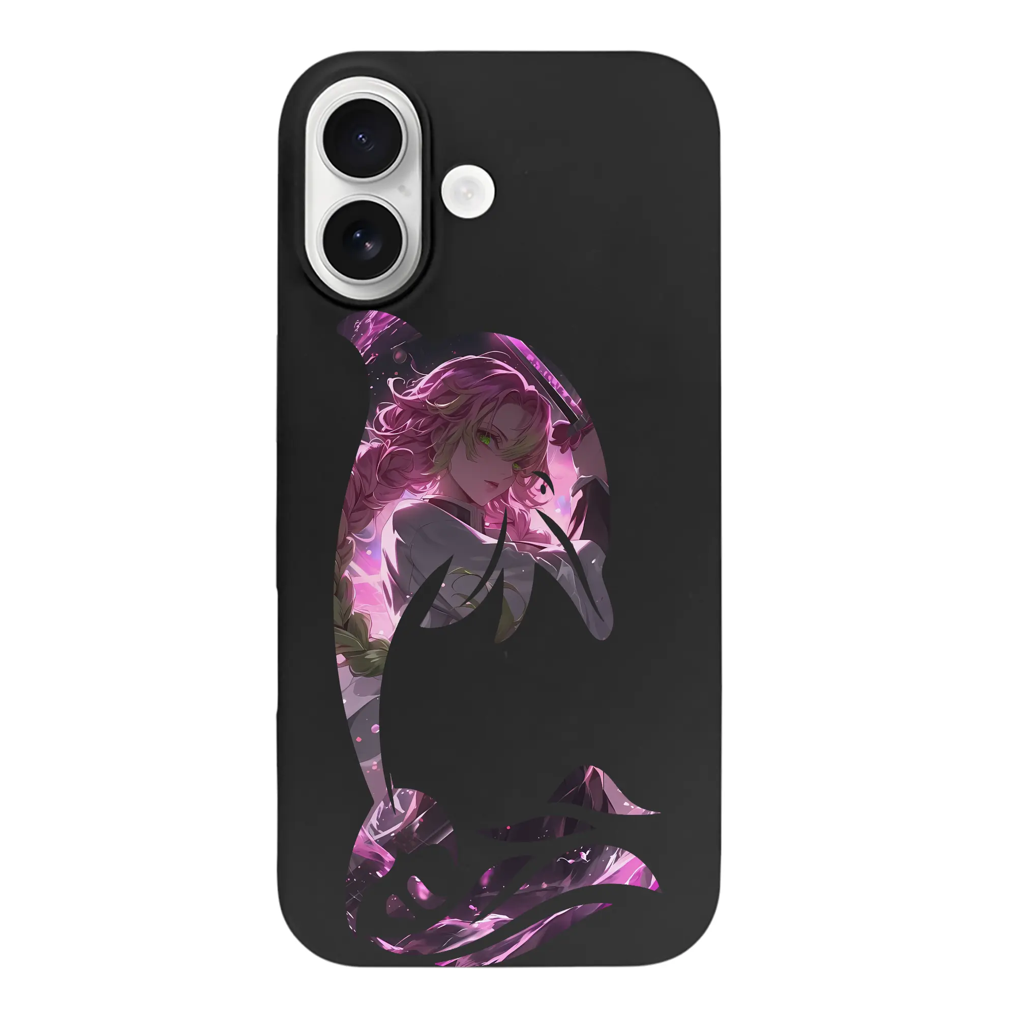 鬼滅の刃 グッズ,甘露寺 蜜璃 - iPhone 17 シリーズ シリコンケース 薄型 耐衝撃 指紋防止 ソフトタッチカバー 精密フィット 傷防止 保護ケース iPhone 17/17 Air/17 Pro/17 Pro Max 対応